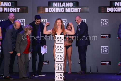 Henandez Cruz E. vs Trovato V. - WBC Female Featherweight - Milan march 8 2019